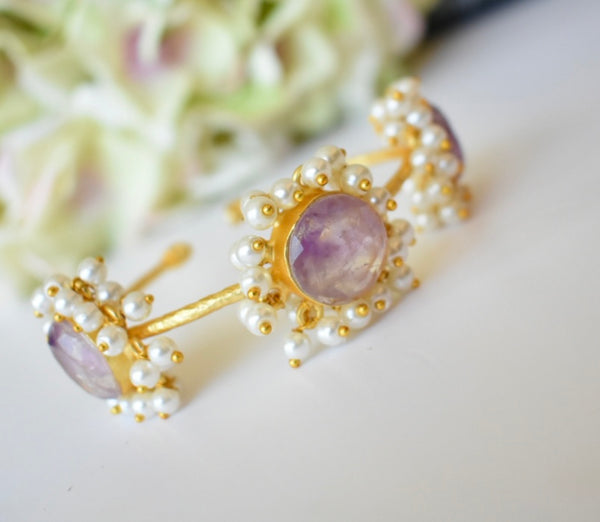 Ethereal Elegy Amethyst Cuff