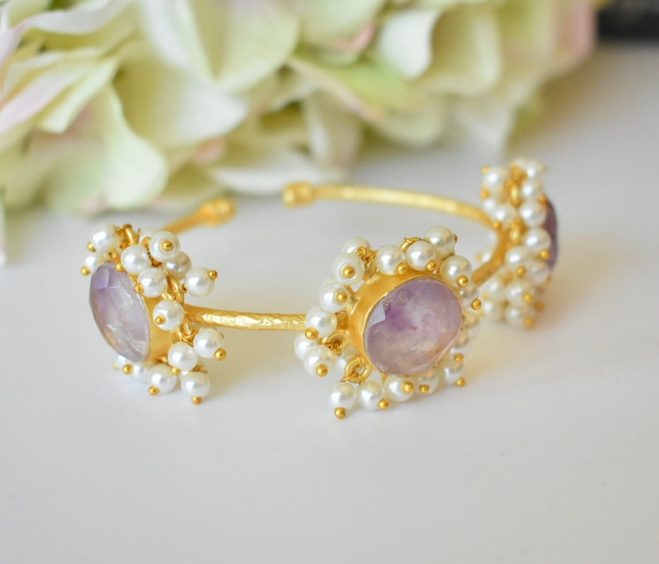 Ethereal Elegy Amethyst Cuff